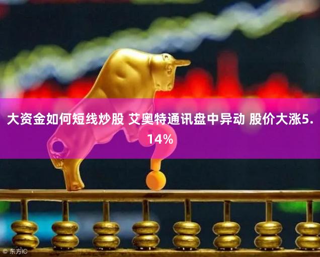 大资金如何短线炒股 艾奥特通讯盘中异动 股价大涨5.14%